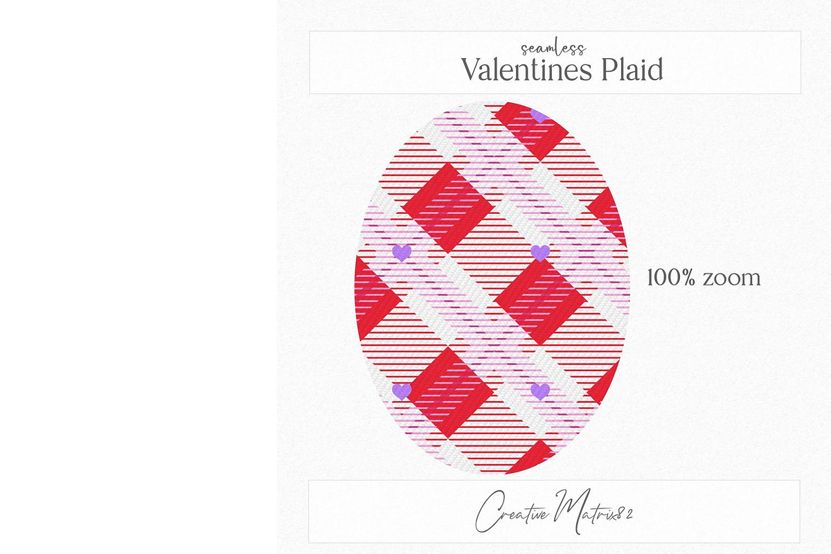 Seamless Valentine Plaid Textures, a Texture Graphic by Creative Matrix82 (Photo 5 of 5)