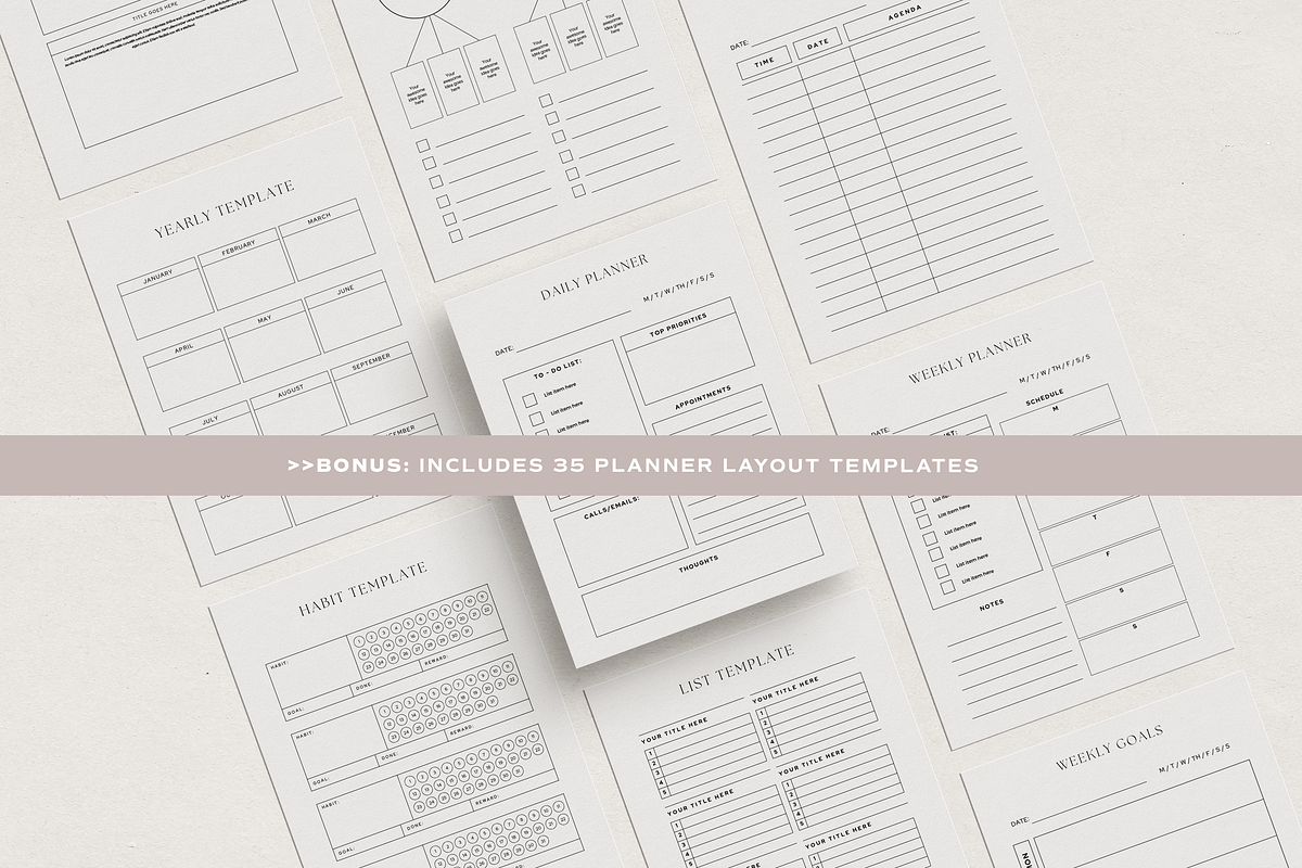 The Planner Bundle Canva Template