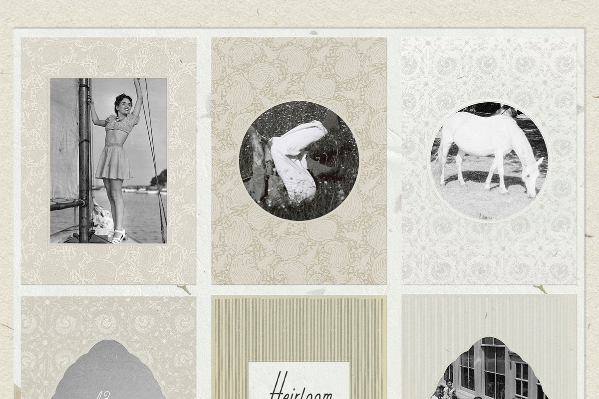 Heirloom Embossed Frames Backgrounds, a Texture Graphic by Purple (Photo 5 of 15)