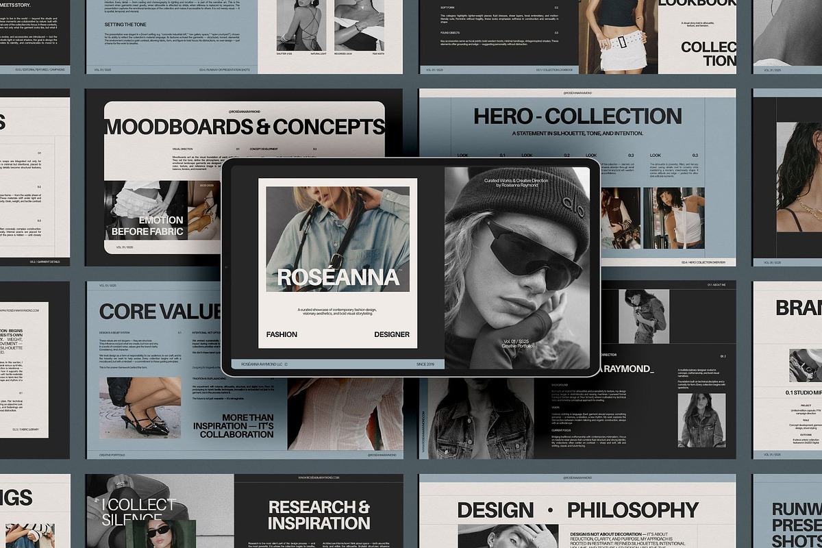 20 Fashion Designer Portfolio Canva, a Presentation Template by Amaré Creative (Photo 1 of 7)