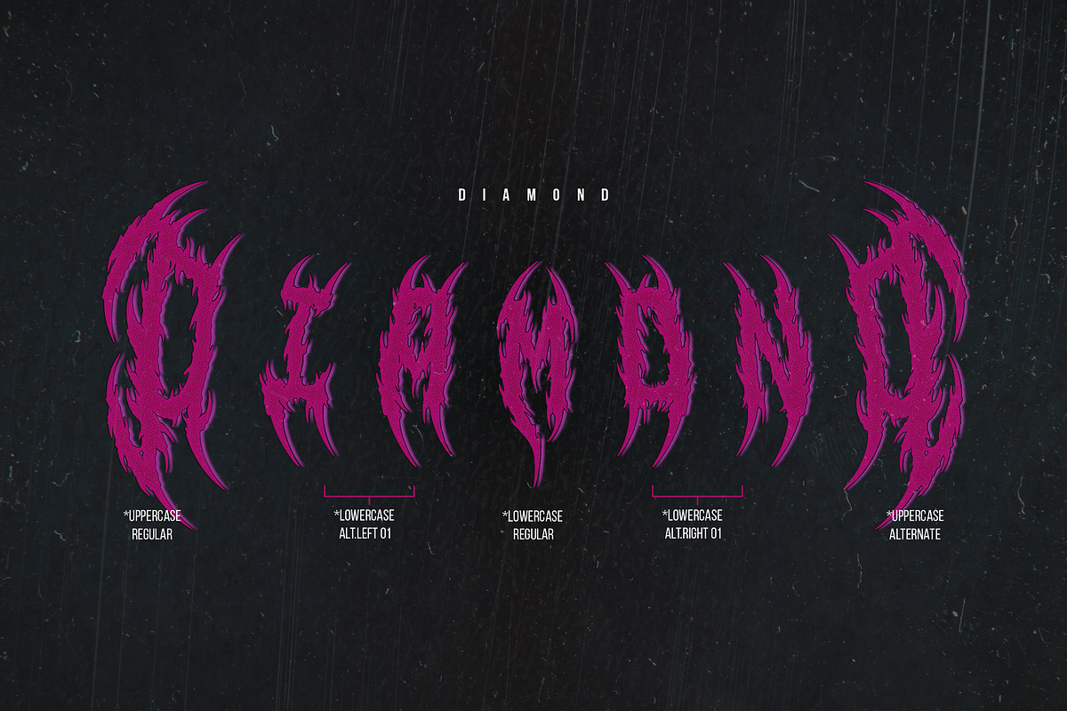 Agonaze | Black Metal Font, a Blackletter Font by Denustudios (Photo 9 of 12)