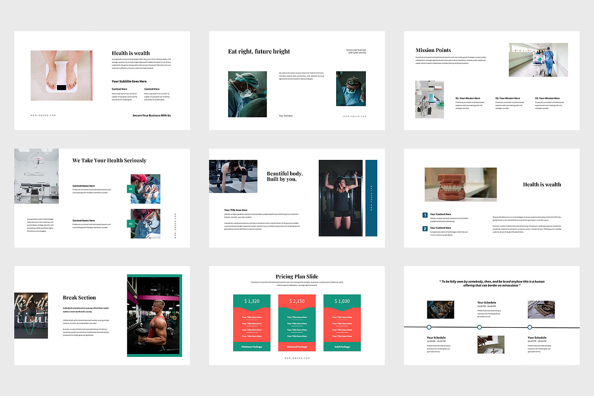 Aquno : Medical Google Slides, a Presentation Template by Punkl Camp (Photo 3 of 9)