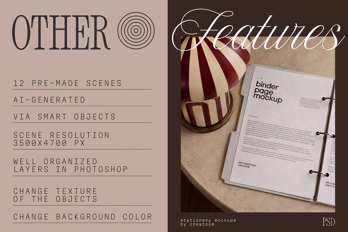 LUME - Stationery Mockups (12 PSD), a Books & Magazine Mockup by Creatoom (Photo 9 of 13)