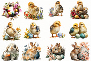Watercolor easter Clipart, an Illustration by Designworld (Thumbnail 4 of 7)