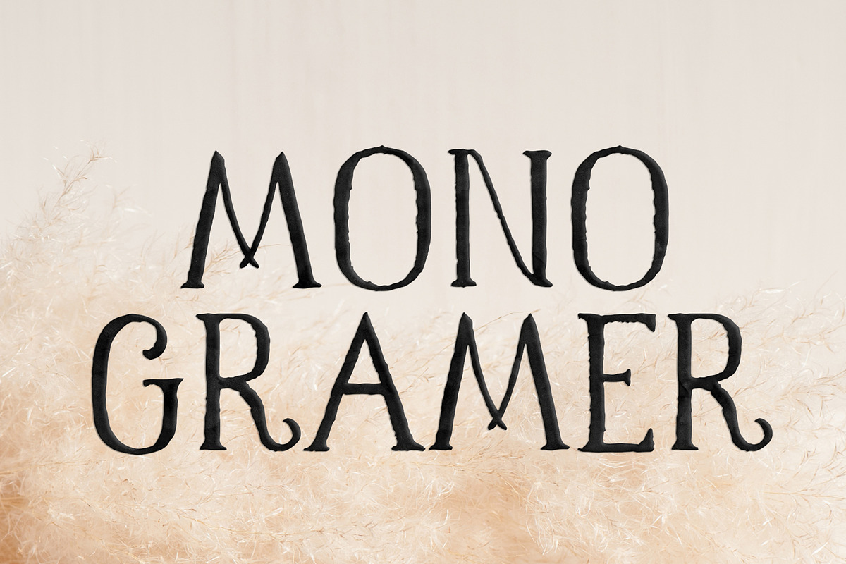Monogramer. Hand-Drawn Serif Font, a Serif Font by LABFcreations (Photo 7 of 13)