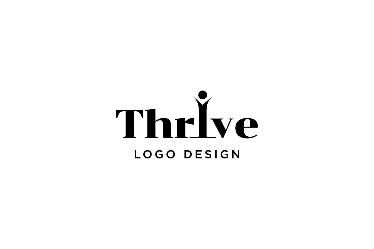 thrive logo, a Branding & Logo Template by ZHR Creative