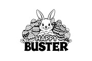 Happy Easter Bunny Vector Bundle, an Illustration by jahid234 (Thumbnail 42 of 51)