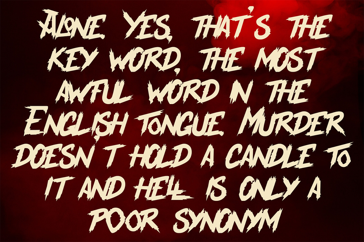 Lockdoor - Halloween Font, a Font by Arendxstudio (Photo 6 of 8)