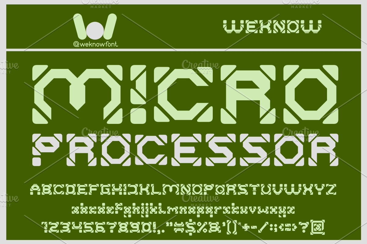 Super Computer font, a Font by weknow (Photo 2 of 5)