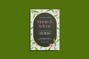 Greenve Wedding Invitation Template, an Invitation Template by iDoodle Studio (Thumbnail 3 of 4)