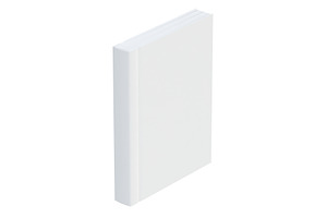 Mockup of a blank hardcover book on