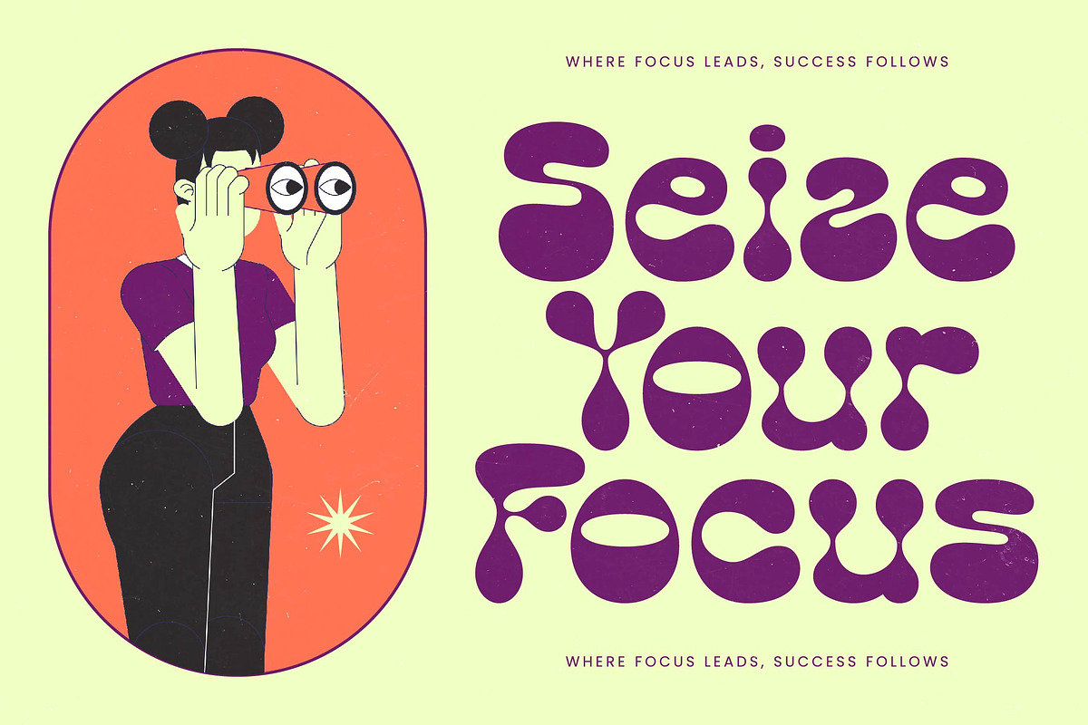 Funky Motion - Groovy Display Font, a Serif Font by timelesstype.co (Photo 15 of 20)