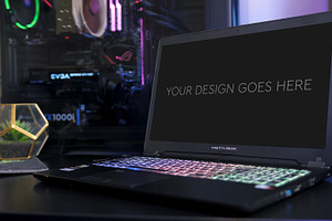 Gaming Laptop Mockup #18