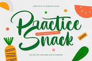 Practice Snack Bold Handwritten Font, a Script Font by Letterena Studios Script (Thumbnail 1 of 20)