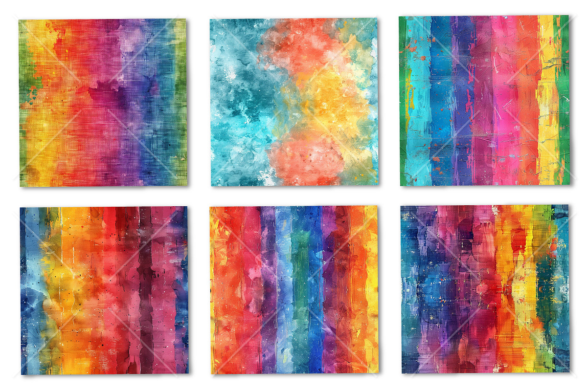 Rainbow Abstract Seamless Pattern, a Pattern Graphic by Canvas Craft (Photo 2 of 9)