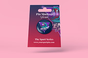 Pin Button Mockup - 8 Views, an Advertising Mockup by Illusiongraphic (Thumbnail 5 of 23)