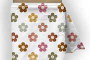 Smiley Autumn Blossoms Pattern, a Pattern Graphic by OwlAndFern (Thumbnail 5 of 14)