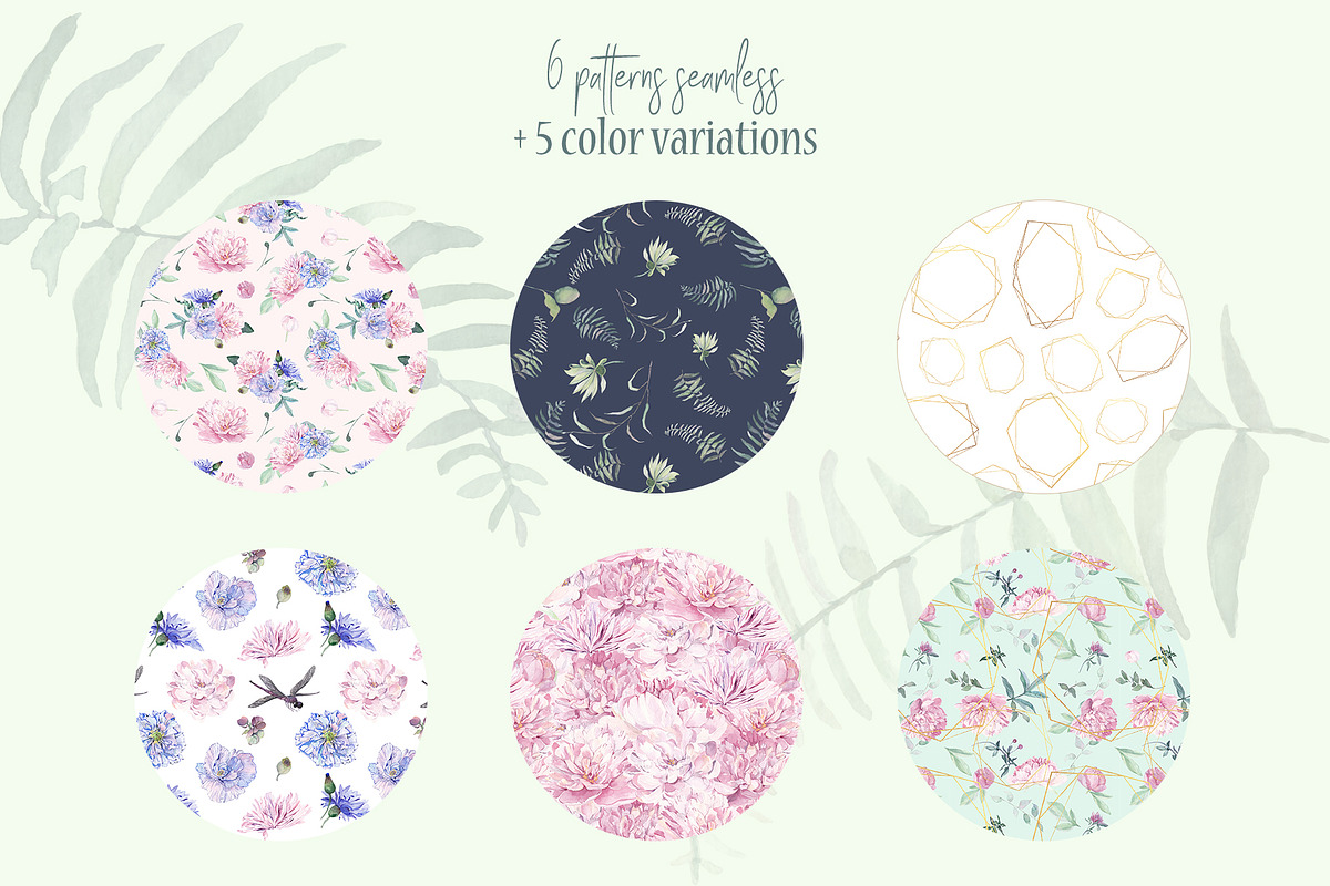 Chic Watercolor Floral Collection, an Illustration by ColorfulNest (Photo 6 of 13)