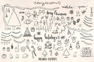 120 Christmas Vector Illustrations