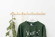 Forest Gildan 18000 Xmas Mockups x3, a Shirt Mockup by Uncommon Mockups (Thumbnail 2 of 7)