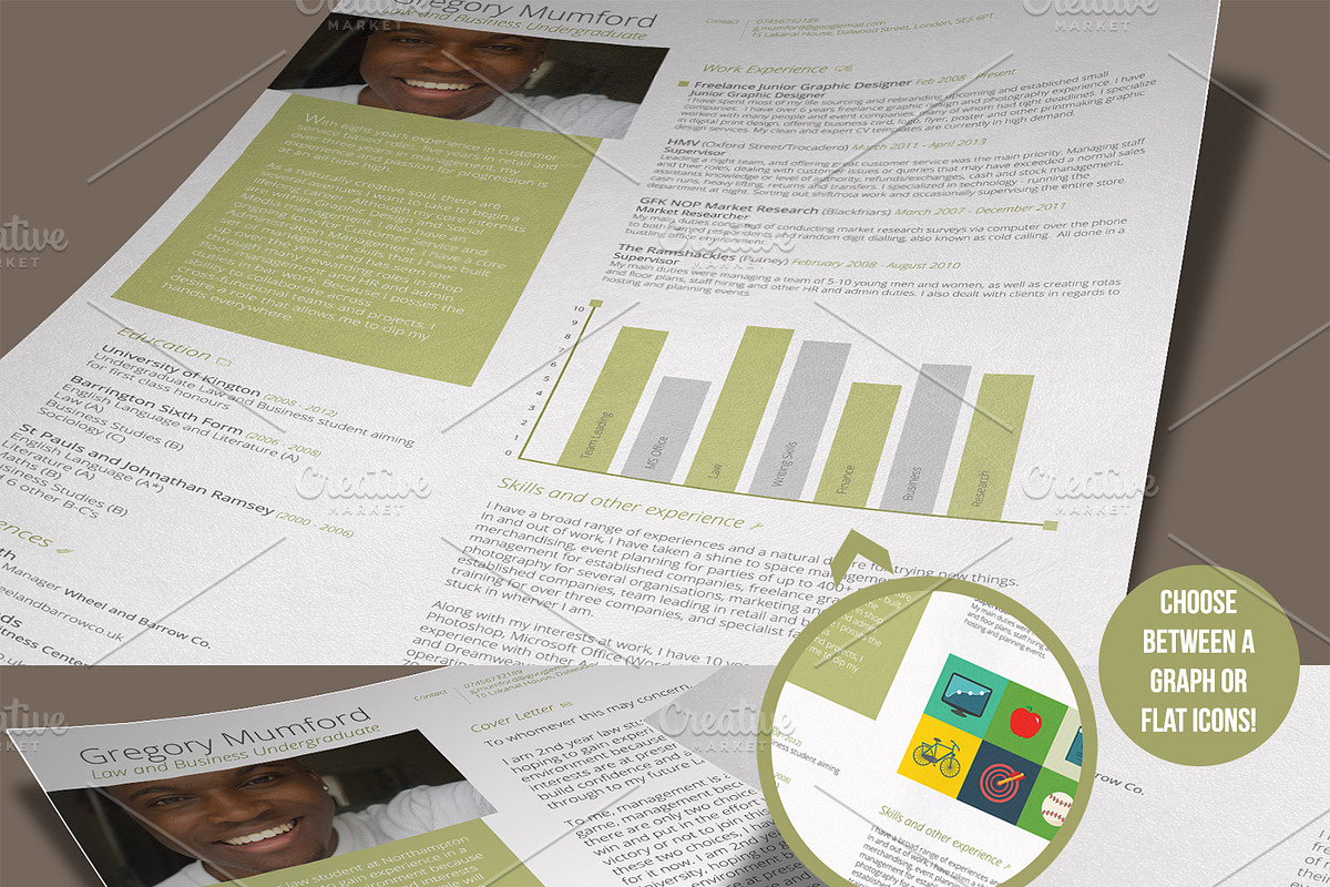 The Executive CV + Cover Letter, a Resume Template by Valeur Design (Photo 6 of 6)