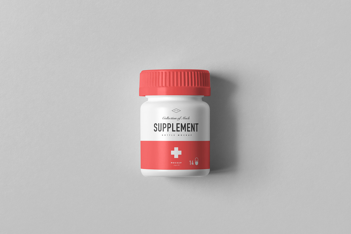 Supplement Jar & Box Mock-up 7, a Packaging Mockup by Yogurt86 (Photo 9 of 12)