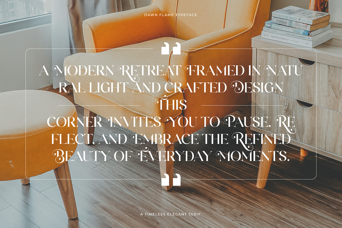 Dawn Flame – A Timeless Serif, a Serif Font by Annivers Type (Photo 4 of 10)