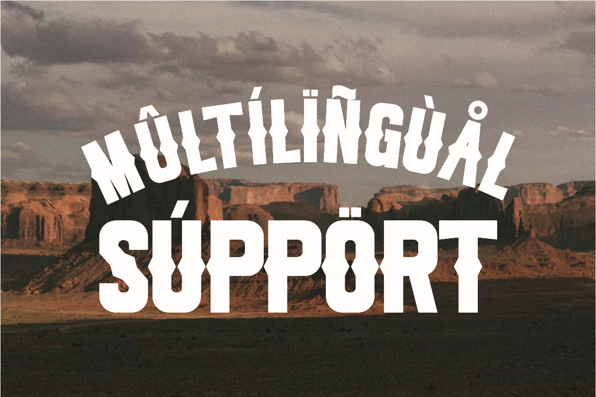 Scream - Vintage Western Sans Serif, a Sans Serif Font by Pian45 Studio (Photo 5 of 10)