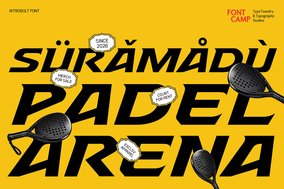 Nitrobolt Font, a Serif Font by Fontcamp Type Foundry (Photo 4 of 14)