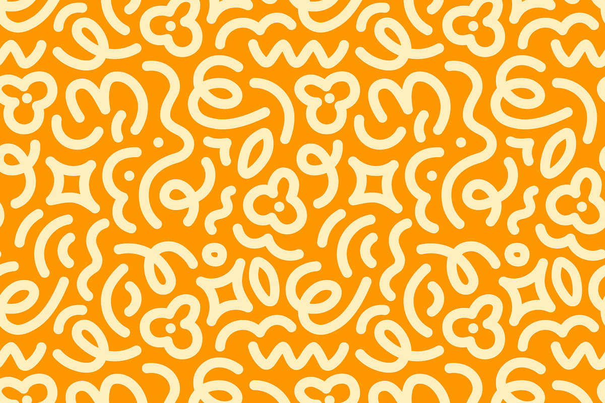 Colorful doodle seamless patterns, a Pattern Graphic by Good Studio (Photo 7 of 13)