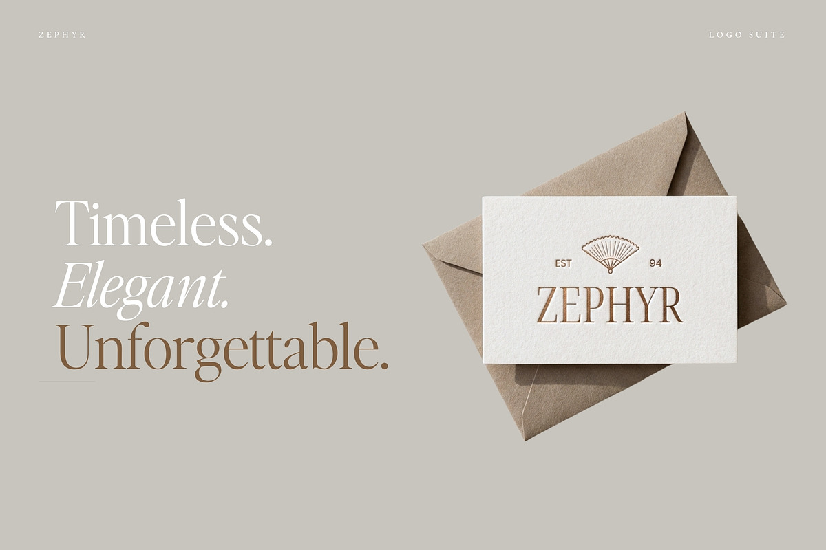 Modern Logo Set | Zephyr, a Branding & Logo Template by Adam and Grace (Photo 20 of 22)