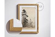 Wooden frame mockup close up, a Household Mockup by Artjafara (Thumbnail 3 of 7)