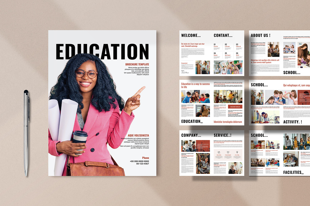 Education Brochure Template, a Magazine Template by PrintIdea (Photo 6 of 6)
