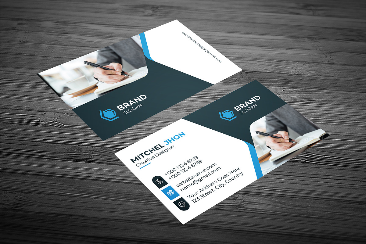 Corporate business Card Template, a Business Card Template by GFXCity (Photo 2 of 4)
