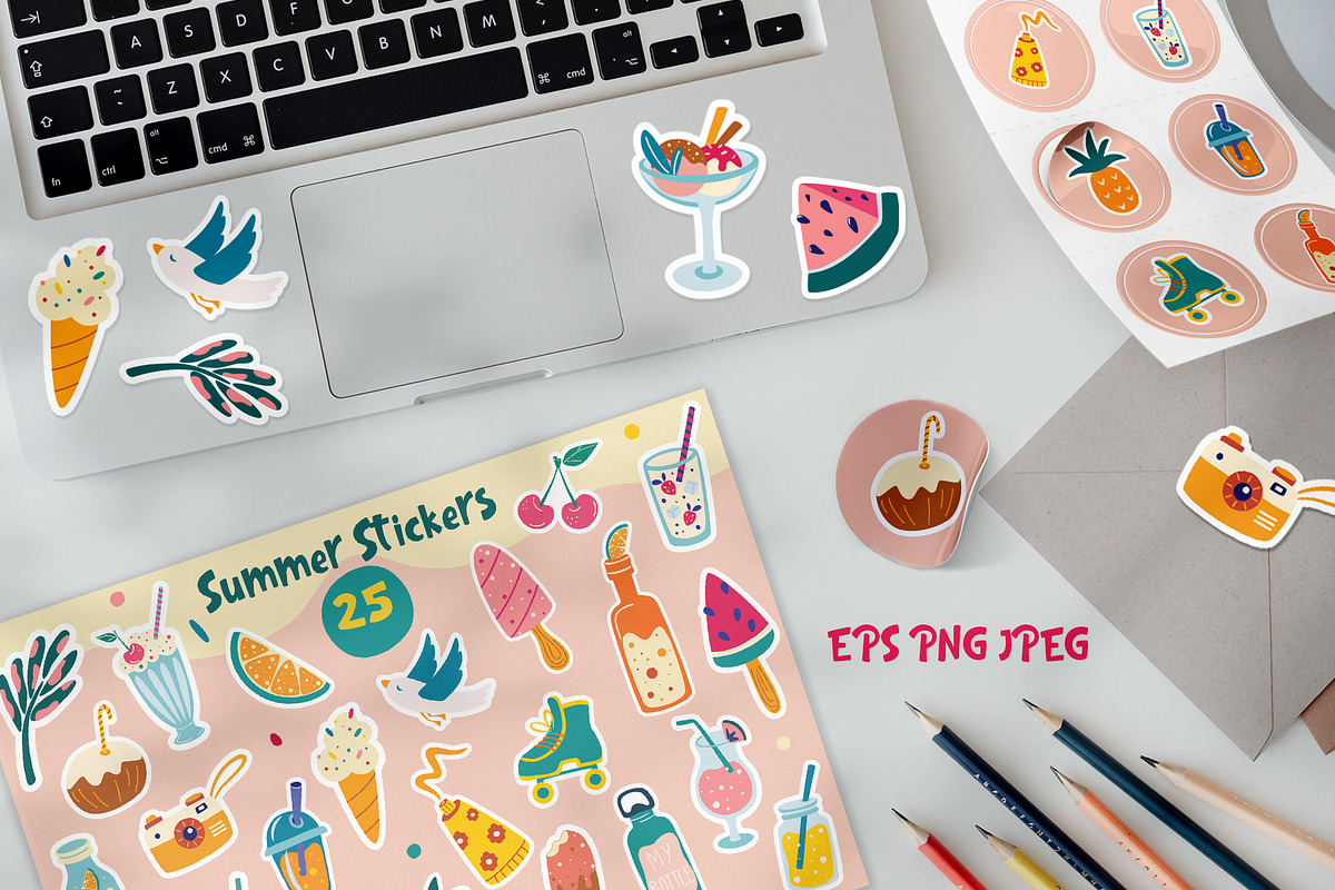 Summer Vibes Collection, an Object Graphic by PawLoveArt (Photo 9 of 15)
