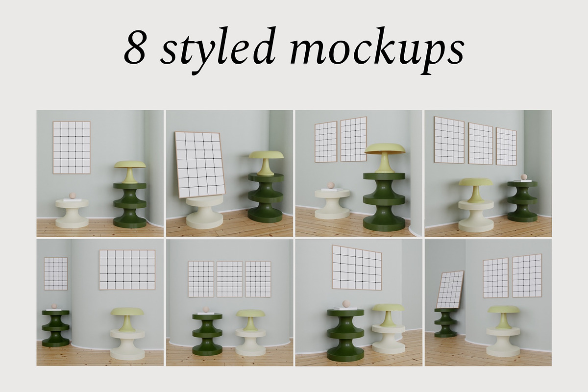 Framed Posters Mockups For Prints, a Print Template by Bonumo (Photo 3 of 10)