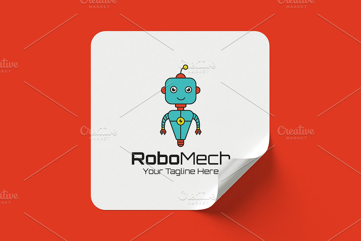 Robot Mechanic Logo Template, a Branding & Logo Template by Logo Lab (Photo 3 of 4)