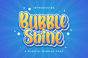 Bubble Shine - Playful Display Font, a Handwritten Font by StringLabs (Thumbnail 1 of 12)