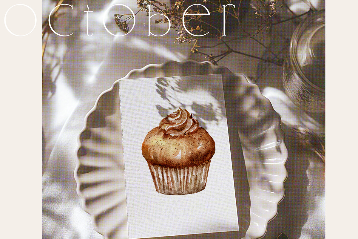 OCTOBER Watercolor Autumn Set, an Object Graphic by Kaleriia (Photo 2 of 11)