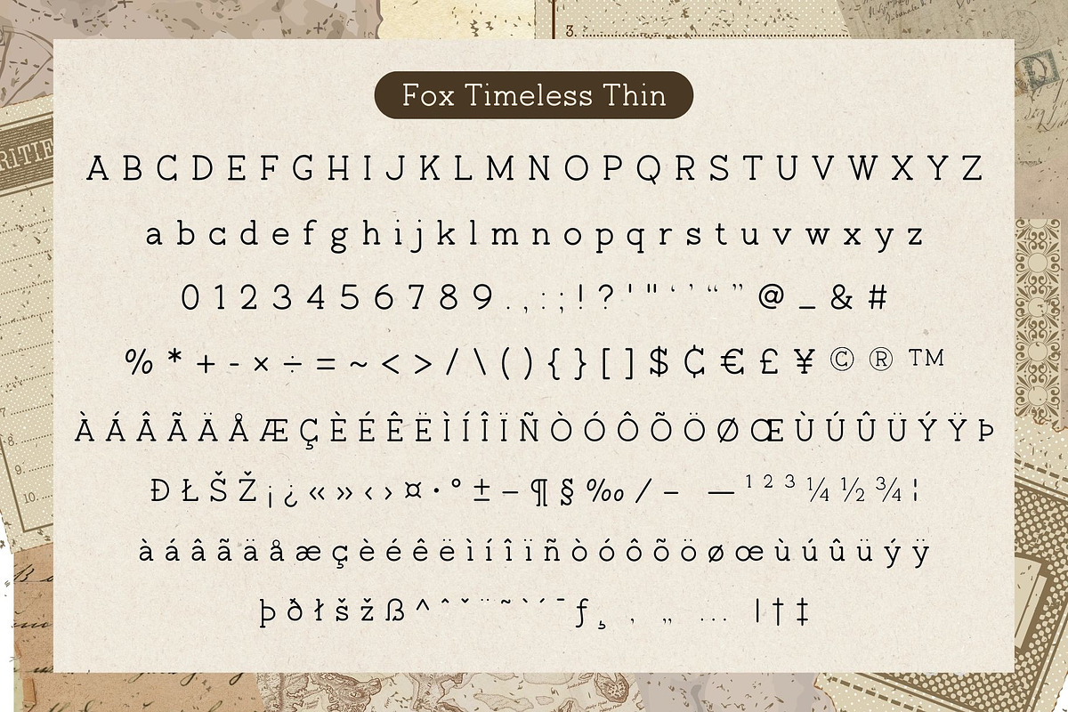 Fox Timeless 5 Font Styles, a Slab Serif Font by Fox7 By Rattana (Photo 10 of 15)
