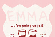 Wedding Jail - Wedding Invite, an Invitation Template by Two Sleepy Heads Studio (Thumbnail 2 of 2)