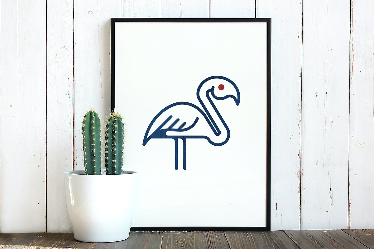 Flamingo Bird Nature Animal Logo, a Branding & Logo Template by jongcreative (Photo 3 of 4)