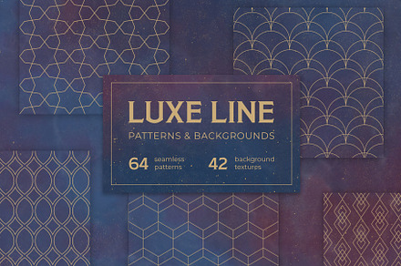 LUXE LINE patterns & backgrounds, a Pattern Graphic by Best Pattern Shop