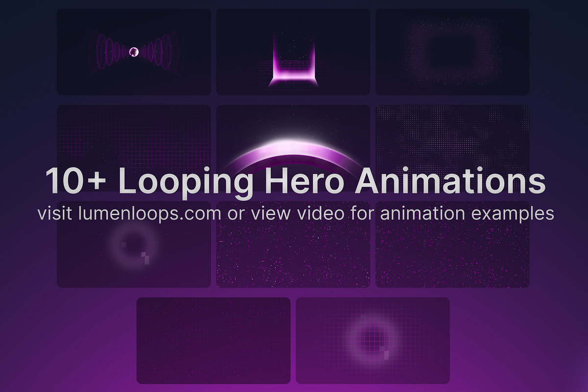 LumenLoops: Landing Page Animations, a Decorative Illustration by suppply (Photo 8 of 13)