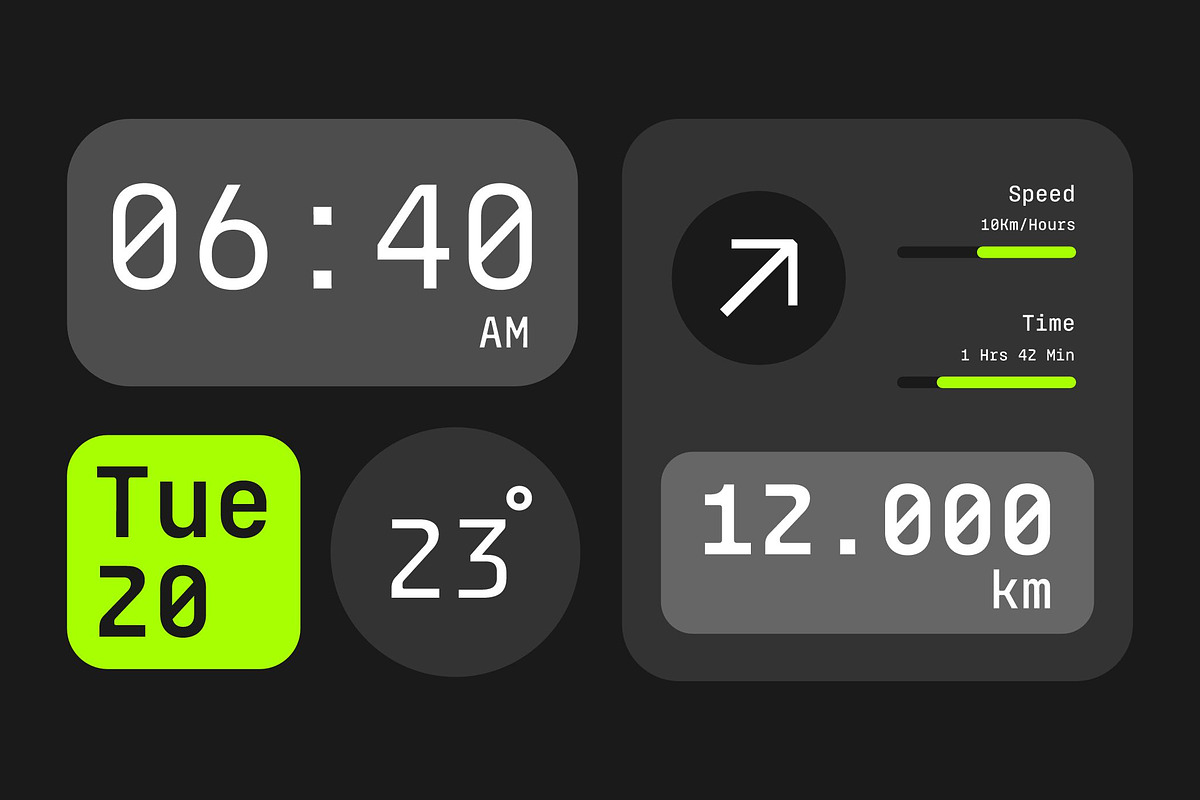 Monoblock, a Font by Glowtype (Photo 6 of 10)