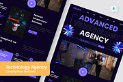 Technology Agency Landing Page, a Landing Page Template by SquidPixey (Thumbnail 1 of 5)