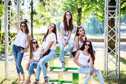 Girls in summer stock photo containing adult and attractive, a Beauty & Fashion Photo by AS photostudio