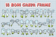 Bow Ribbon Custom Canva Frame V1-2, a Device Mockup by DREAMs Soul G. (Thumbnail 2 of 2)
