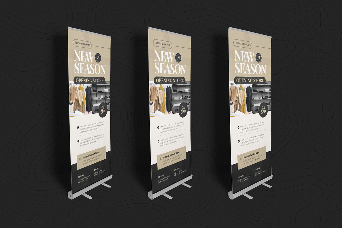 New Season Roll Up Banner, a Print Template by Esensifiksi.studio (Photo 2 of 2)