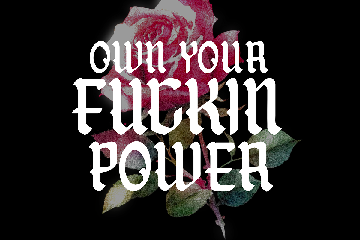 Not Today - Blackletter Script Font, a Blackletter Font by ariodsgn (Photo 2 of 10)